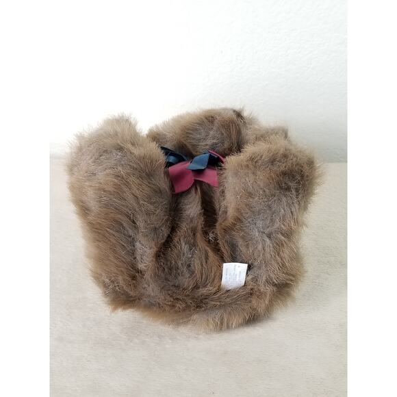 Dan Dee Teddy Bear Brown 9" Plush Toy Stuffed Animal 90's w/ Bow Silk Vintage - Picture 7 of 11